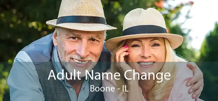 Adult Name Change Boone - IL