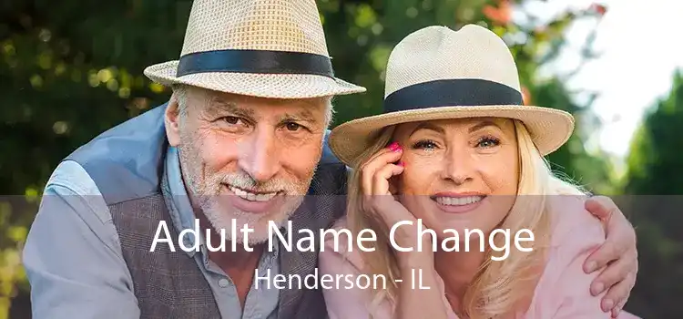 Adult Name Change Henderson - IL