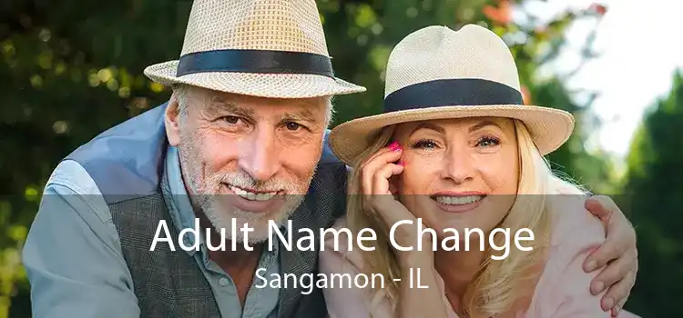 Adult Name Change Sangamon - IL