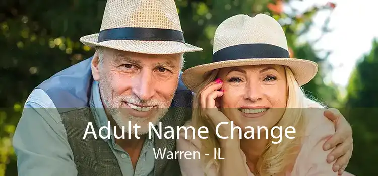 Adult Name Change Warren - IL