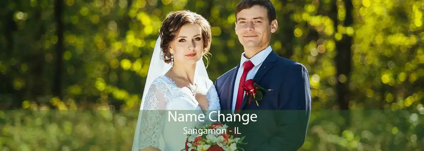 Name Change Sangamon - IL